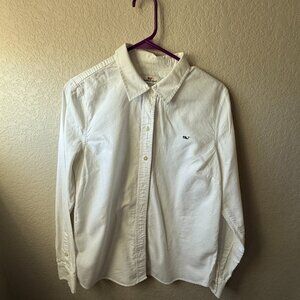 Vineyard Vines White Shirt, Women's Size 10